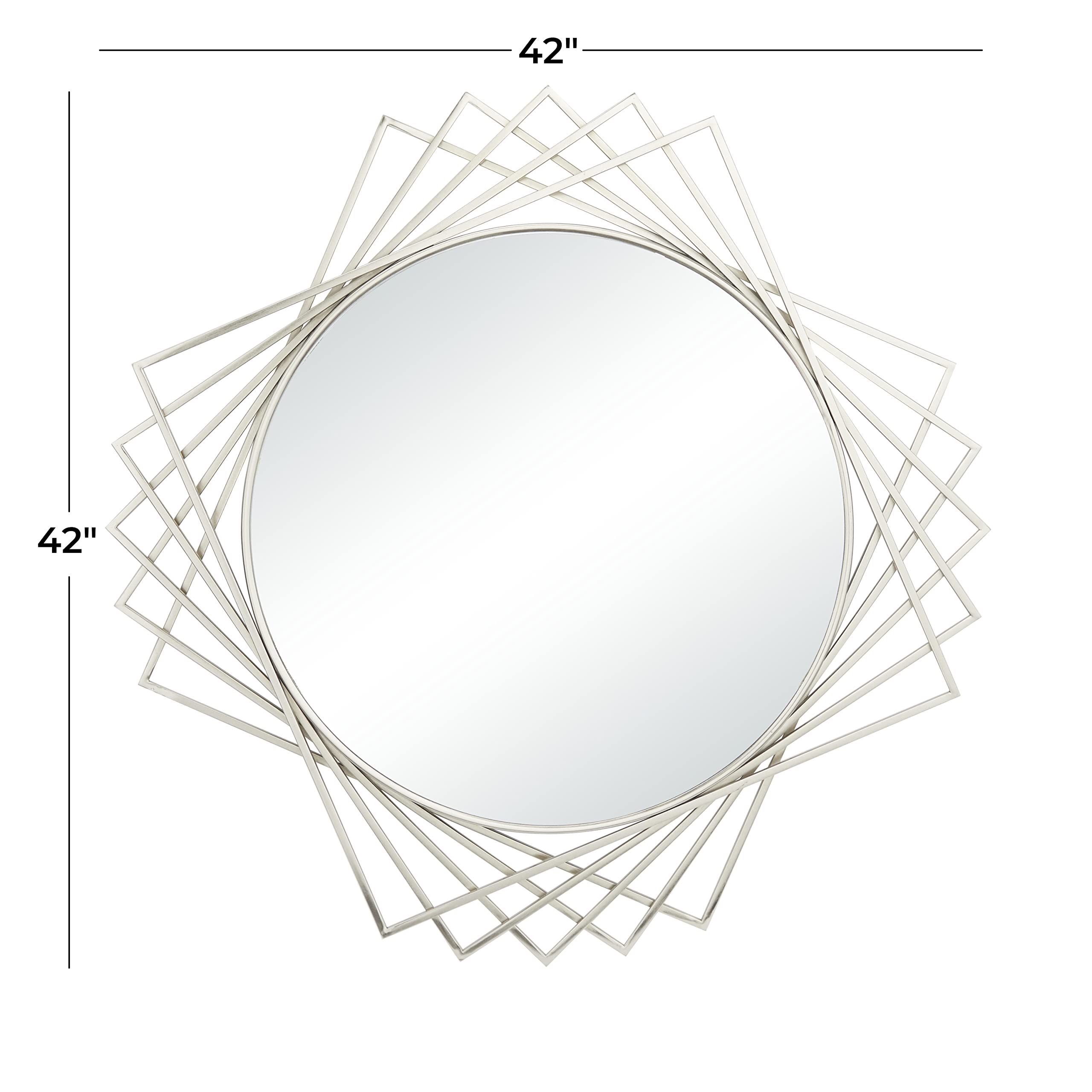 Amazon.com: Deco 79 Metal Geometric Wall Mirror, 42